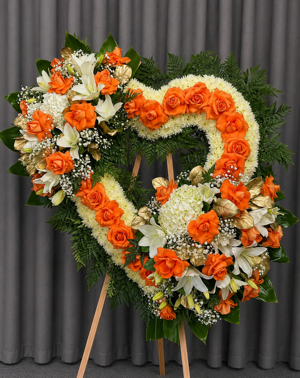 Double Heart Floral Bouquet #B47