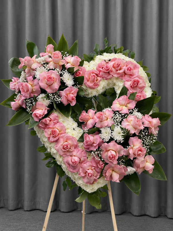 Double Heart Floral Bouquet #B41