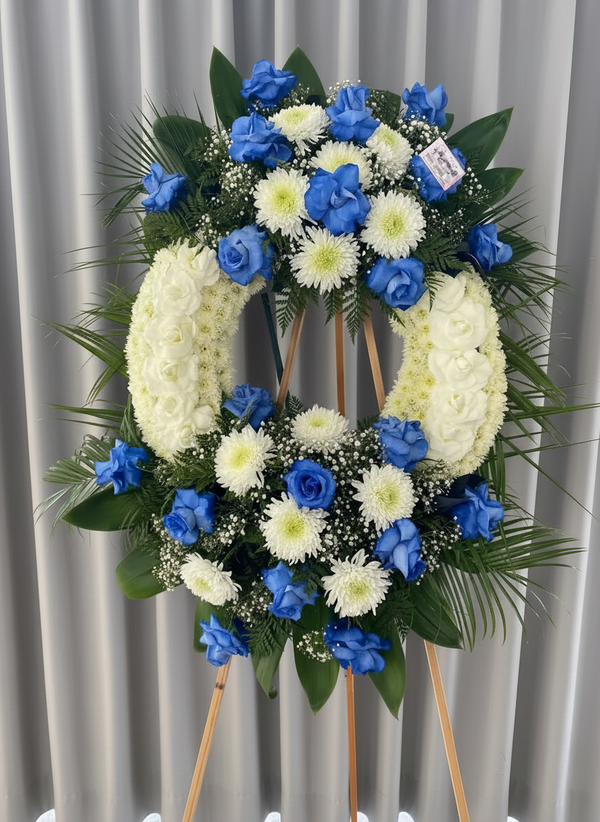 Double-Bouquet Floral Wreath #18