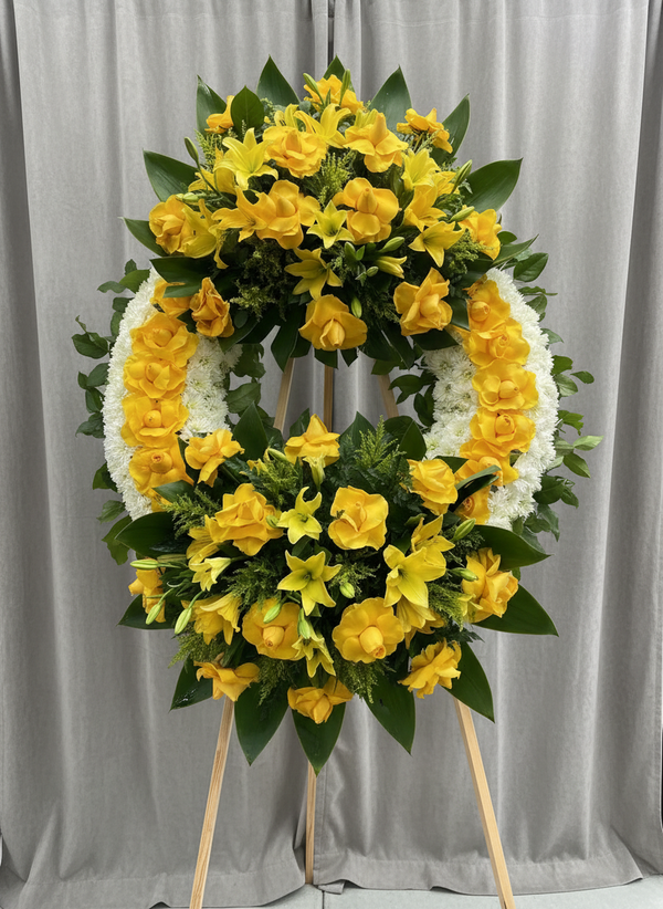 Double-Bouquet Floral Wreath #20