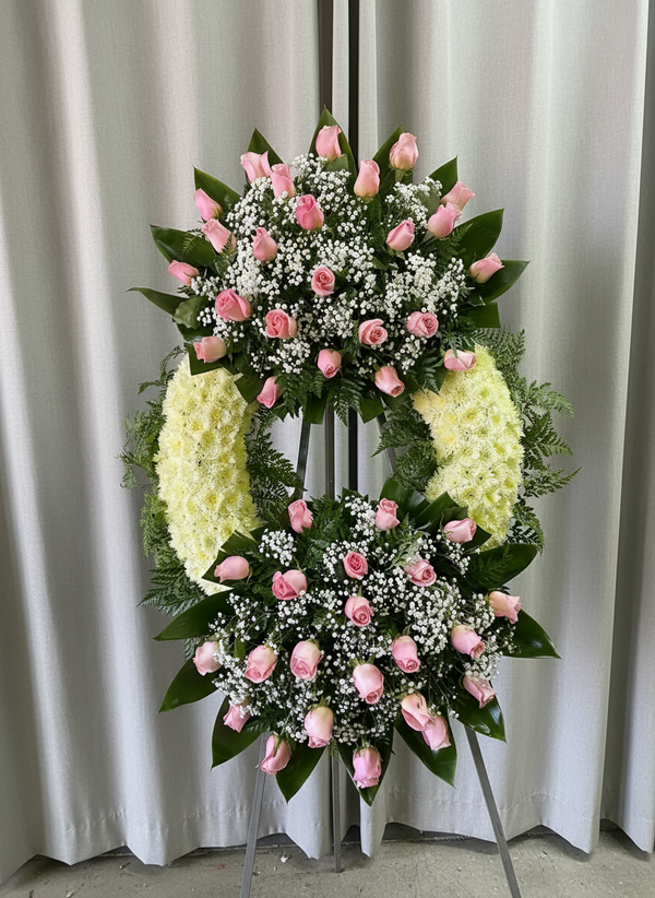 Double-Bouquet Floral Wreath #21