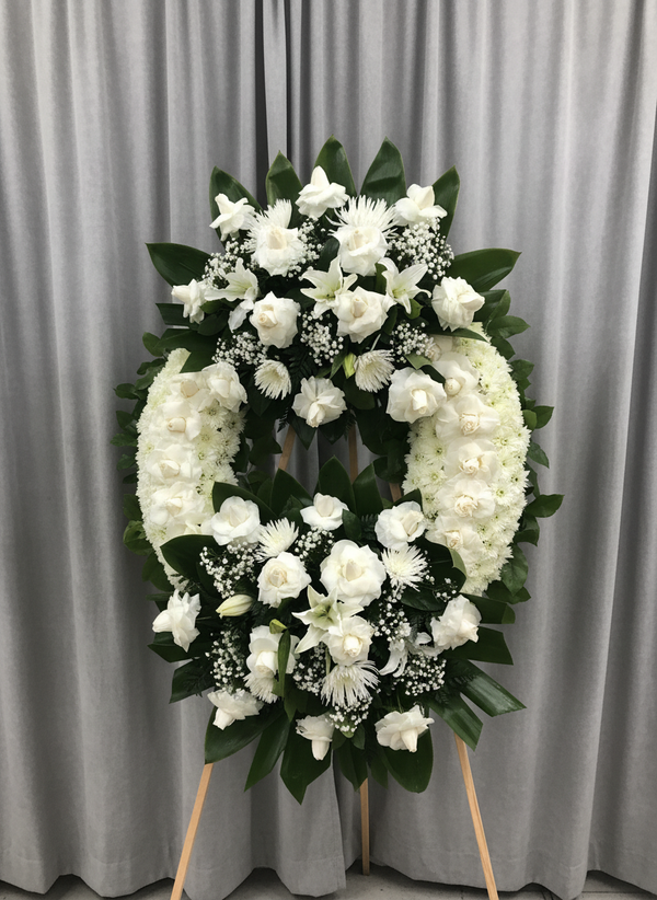Double-Bouquet Floral Wreath #12