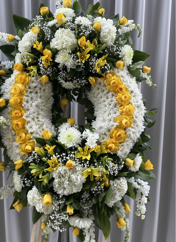 Double-Bouquet Floral Wreath #15